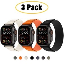 3 PACK Alpine Loop Sport Band for Apple Watch 11 10 9 8 44/45/46/49mm Ultra 3 2