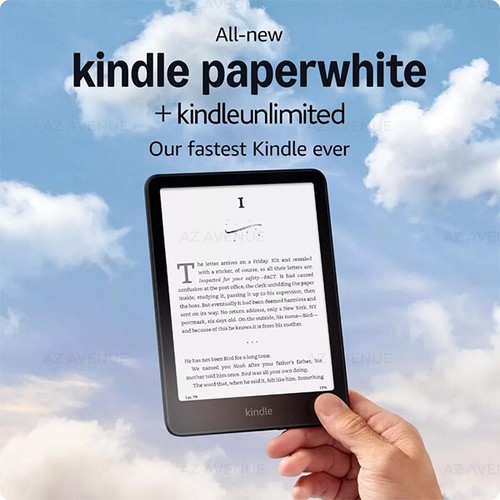 Amazon Kindle Paperwhite 12th Gen BLACK Waterproof Education E-Reader - 32GB - Picture 2 of 11