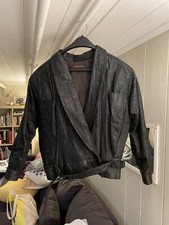 Retro Leather City Black Leather 80s Jacket