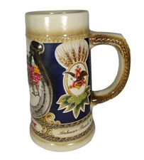 Vintage Budweiser Anheuser Busch 7" Beer Stein Staffel Stoneware West Germany
