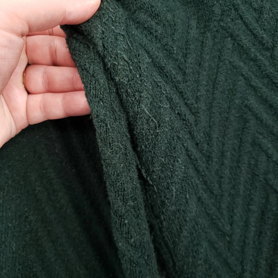 Suéter para mujer Calvin Klein XL verde manga larga elástico capucha cuello pulóver tejido Foto 3 de 4