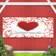 Happy Valentines Day 010 indoor outdoor banner sign