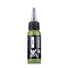 Kokkai Sumi Colors ALGAE Green Bright Bold Premium Tattoo Ink Pigment