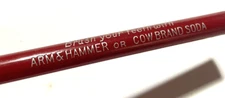 Arm & Hammer Cow Brand Toothpaste 'Brush your teeth' Wooden Pencil c.1930s