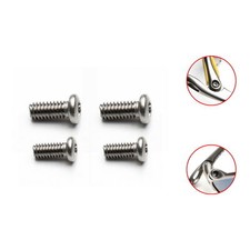T6 Screws For-Oakley Juliet X-Squared Penny Romeo 1  2 Mars X-Metal XX-4 Pieces
