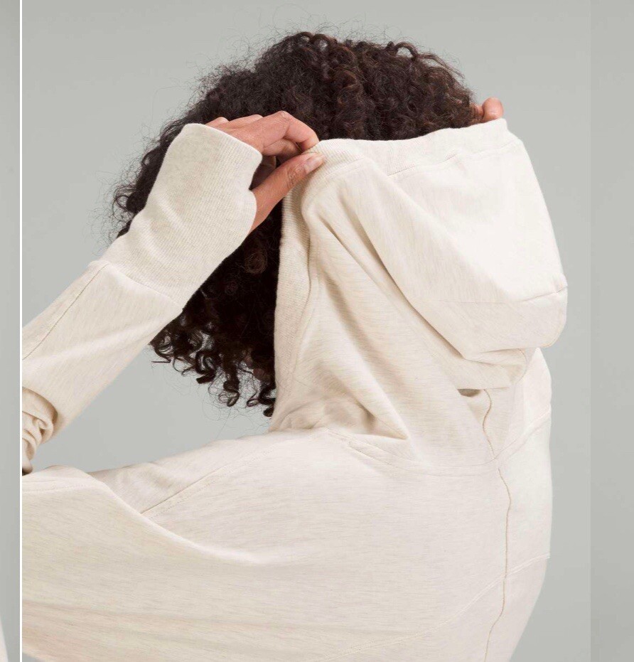 Lululemon Throwback Flashback Pullover Ivory/Gray… - image 6