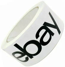 Official eBay Branded Packaging Tape, Black Letters  2" x 75 yds, One New Roll 