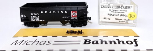 Micro Trains Line 55310 33' Twin Bay Hopper Reading 83008 N 1:160 g30 å | Zustand: Gebraucht