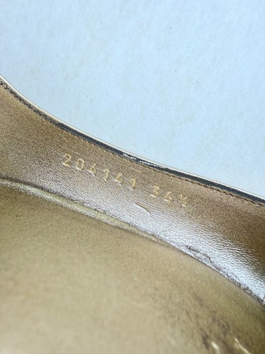 Gucci Platform High Heels Golden Leather Bamboo Sz EUR 36.5 - Picture 9 of 24