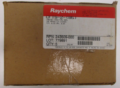 RAYCHEM P/N:CFTS-2-(B5) CABINET FEED THRU SEAL MIN RANGE: 0.25'' MAX RANGE: 0.64''