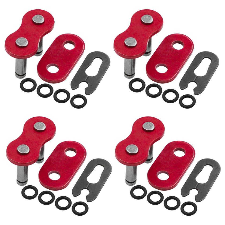 520 O-Ring Chain Master Link – Steel, Blue – For Motorcycle ATV (Caltric)
