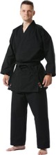 Tokaido Karate Tsunami Black Kata Gi, 12oz American Cut Uniform