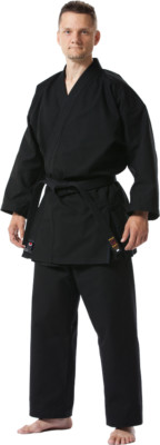 Tokaido Karate Tsunami Black Kata Gi, 12oz American Cut Uniform