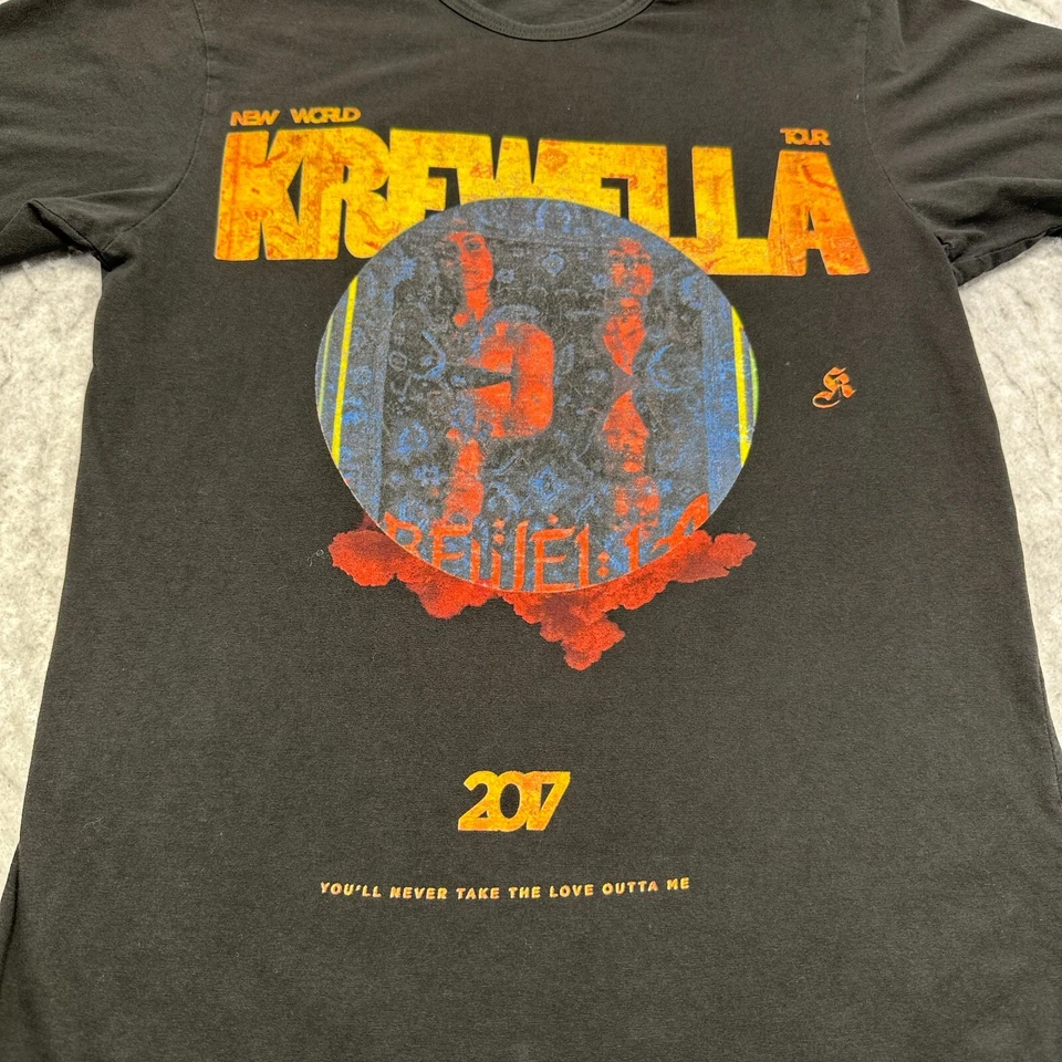 New World Krewella 2017 EDM Music Concert Tour Mujer Camiseta Larga Talla Pequeña Foto 3 de 4