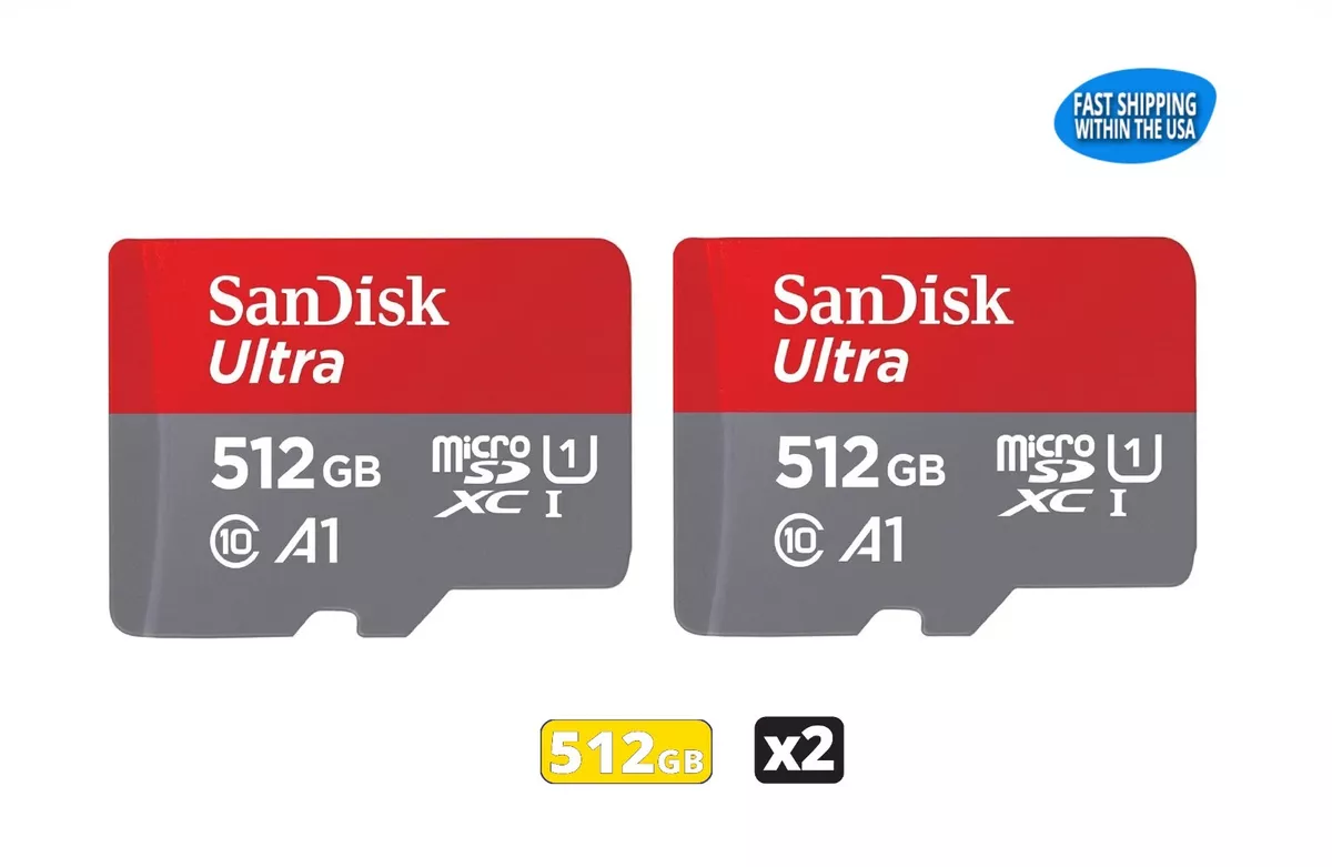 Sandisk Ultra 512GB MicroSD Memory Card Steam Deck Nintendo Switch 3DSXL(2 Pack)
