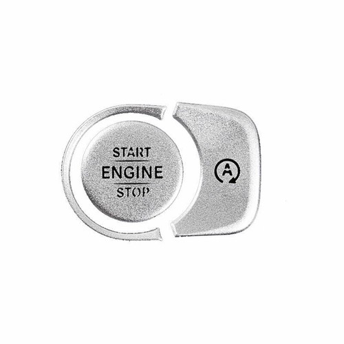 For Benz GLE GLS 2020-22 Silver Aluminum Ignition Switch Start Button Frame Trim - Bild 8 von 12