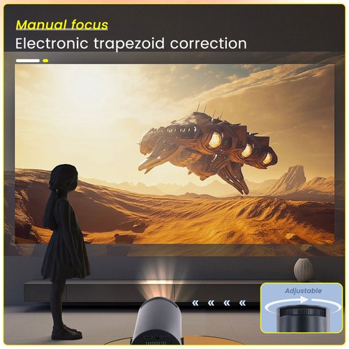 4K Mini Projector 10000 Lumen LED UHD Home Theater Bluetooth WiFi 1080P Portable - Picture 6 of 24