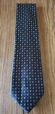 Arrow Necktie Black Geometric Silk Men's Necktie Tie