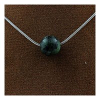 Epidot-Australien Collier 1 Perle 8 Mm Kette