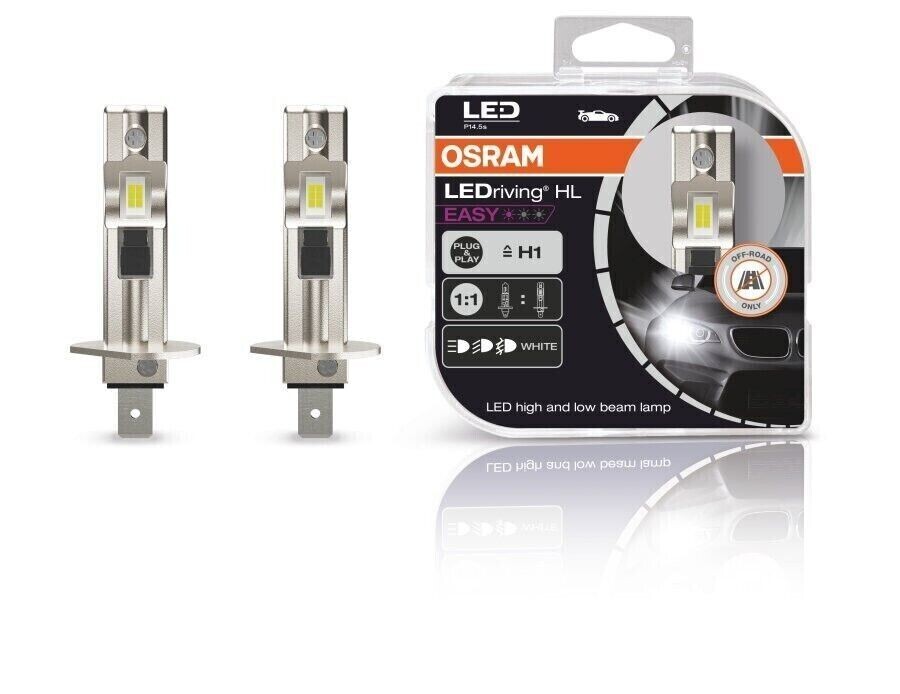 H1 LEDriving HL EASY 12V 9W P14,5s 6500K 2St OSRAM 64150DWESY 12V 