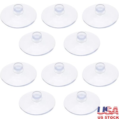 Clear Suction Cups 10 Pcs Strong Adhesive Pads Home Organization Decoration New