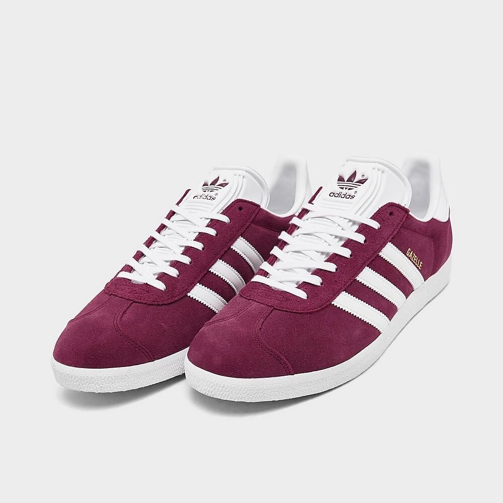 Adidas Originals Gazelle Collegiate Burgundy White Gold B41645 Men's Size 8-13