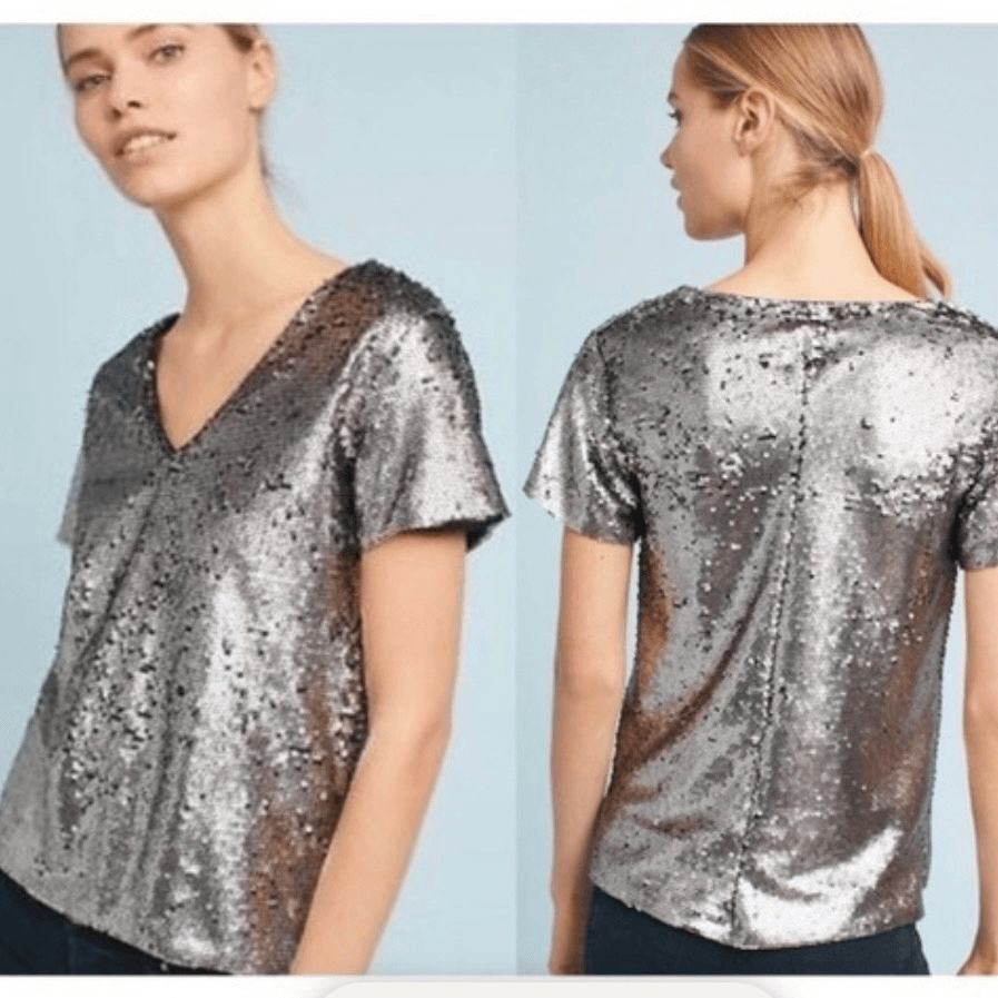 v by very sequin top