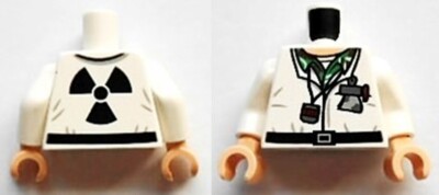 New LEGO Radio Active Jacket Nuclear Science Plant Torso Flesh Hands Hawaiian