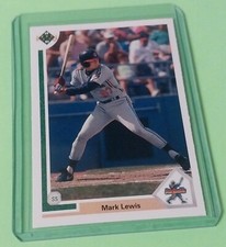 Mark Lewis 1991 Upper Deck Star Rookie #17 Indians MLB Card RC. rookie card picture