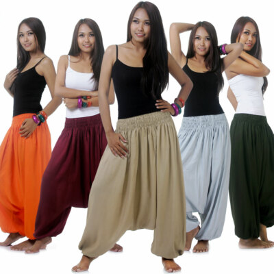 My Thai Pants: Haremshose Aladinhose Hippie Yoga Harem Hose Pumphose Overall