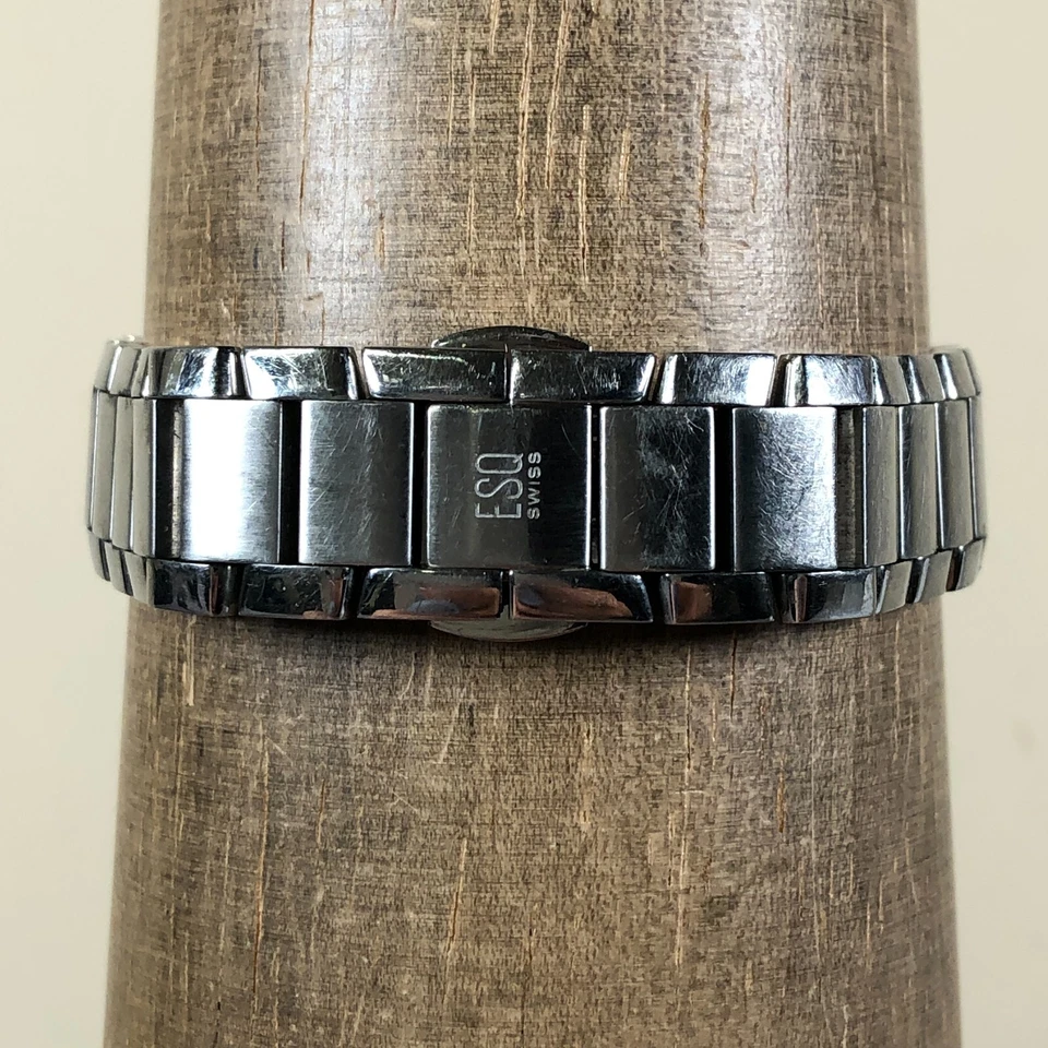 ESQ Movado Mujer E5428 Diamond Venture Rectangular 21mm Cuarzo Analógico Reloj 7" Foto 4 de 4