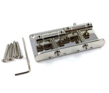 Custom Nickel 2-saddle 2-1/16" T Bass  Style 4-string Bass Bridge BB-TL2-N