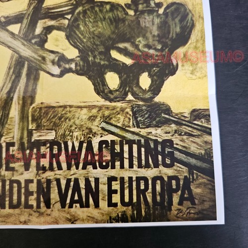 1944 WW2 USA AMERICA EUROPE SKELETON BRITAIN WAR MILITARY PROPAGANDA POSTER G24 - Picture 5 of 9