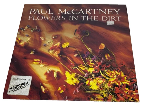 PAUL McCARTNEY -Flowers In The Dirt W/POSTER LP 33 RPM Vinyl Record (Masterdisk)