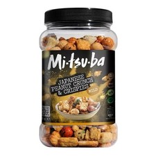 Mitsuba Japanese Peanut Crunch & Crispies Mild Spice Rice Snack Crackers 650g