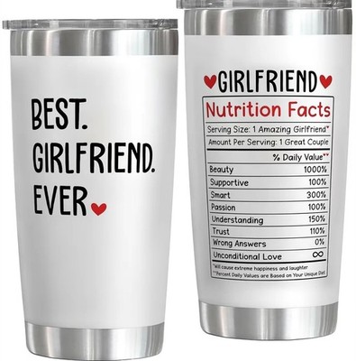 Best Girlfriend Ever Gifts Girlfriend Mug, 20 Oz Coffee Tumbler Valentine's Gift