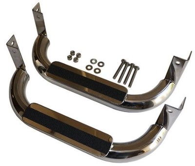 Mega Sport Steps- Stainless Steel for EZGO TXT/Medalist Golf Carts 1994+