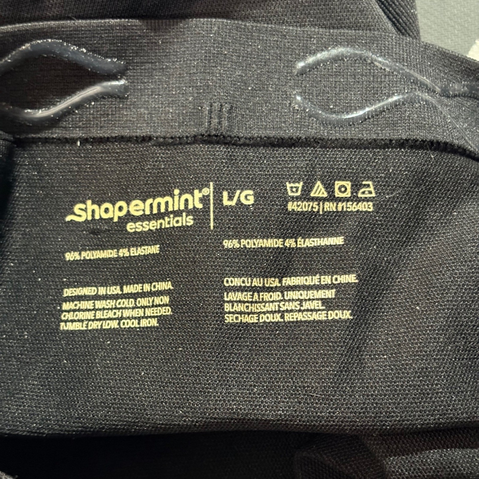 Shapermint Essentials High Waisted Shaping Leggings Black 42075 Large NWT thumbnail 4