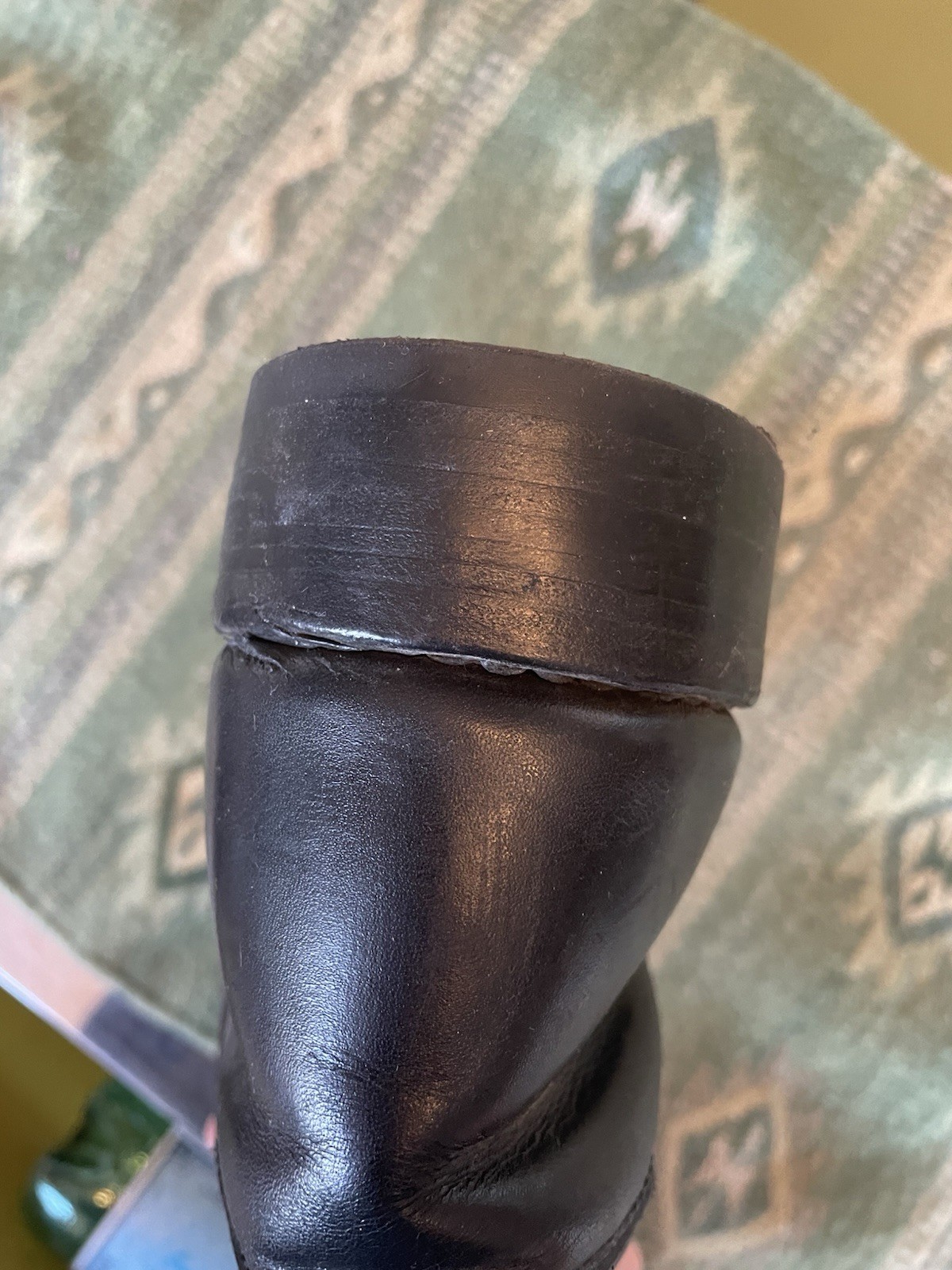 Authentic Black Leather Jackboot - image 8