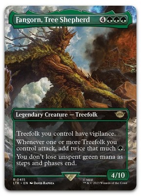 Fangorn, Tree Shepherd (Borderless) #415 (NM) Lord of the Rings LTR Magic MTG