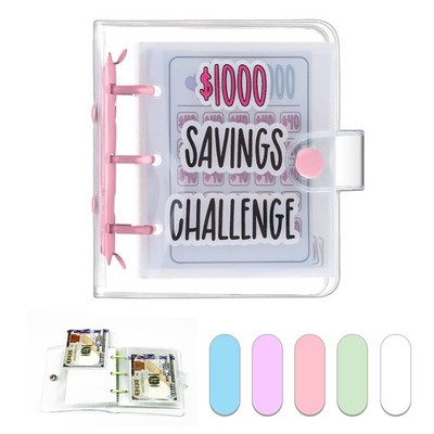 Dreamplay Mini Money Saving Binder, $1000 Money Saving Challenge Book Budget ...