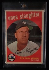 1959 Topps - Enos Slaughter #155 A.I. Graded 6 