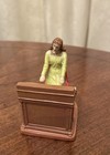 Vintage Angel Woman Playing Piano, 2001 Christmas Village Figurine 3” H Roman — photo 3