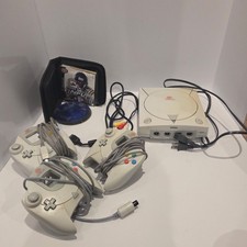 Sega Dreamcast White Console Bundle- 9 Games 3 Controllers *NO MEMORY CARD* 
