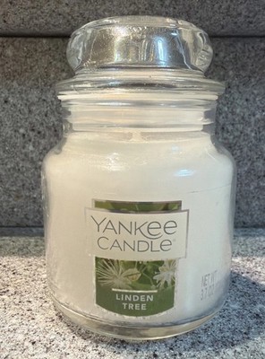 Yankee Candle Retired ''LINDEN TREE'' 3.7 oz  Small Jar RARE HTF  New