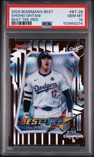 2025 Bowman’s Best Shohei Ohtani Best-Tek Red /5 PSA 10 POP 1