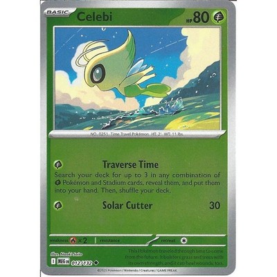 CELEBI 012/132 MEGA EVOLUTIONS POKEMON (REVERSE HOLO, NM)