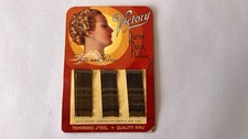 VTG 1940s Victory Purse Pack Bobbies 30 Bobby Pins NOS Deadstock Original Pkg