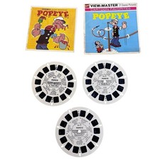 Vintage GAF 1962 View-Master Popeye 3 Reel Set B 516 with Sleeve and Booklet