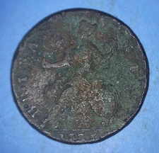 POST-COLONIAL ERA 1777 EVASION HALFPENNY EARLY COPPERS FORERUNNER - *56221511 🌈